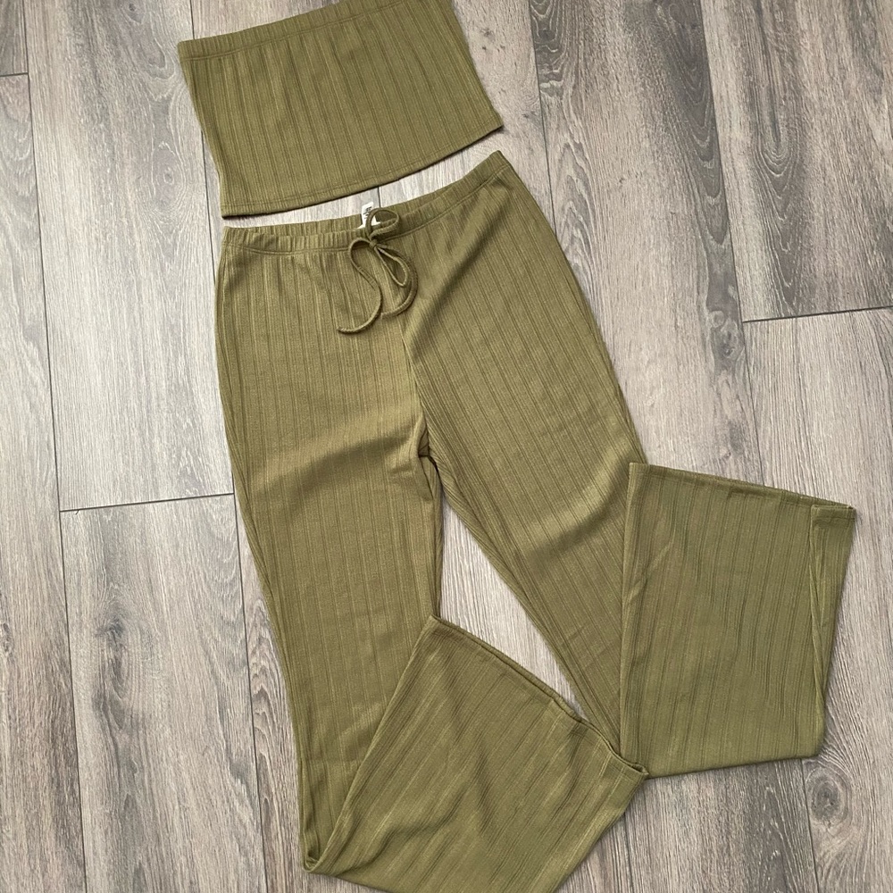 pants and tube top set